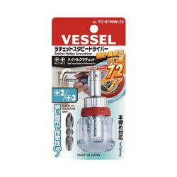 Vessel 베셀 TD-6700W-23 양용드라이버 주먹드라이버 라쳇드라이버